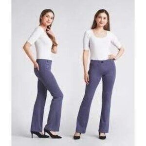 Betabrand Women's Dress Pant Yoga Pants Dahlia Houndstooth (Medium Petite)